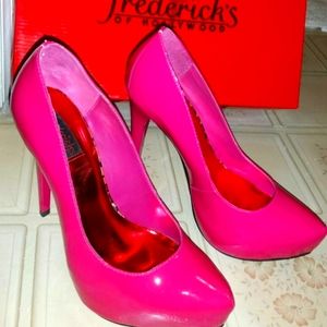 Frederick's of Hollywood-Barbie Pink heels 👠